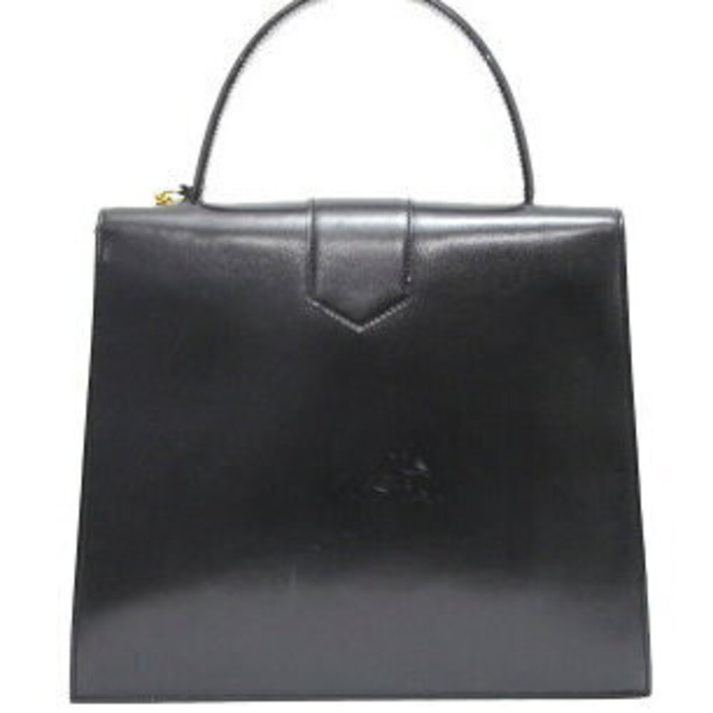 Celine Handbag Chain Lock Leather Black - Picture 3 of 6